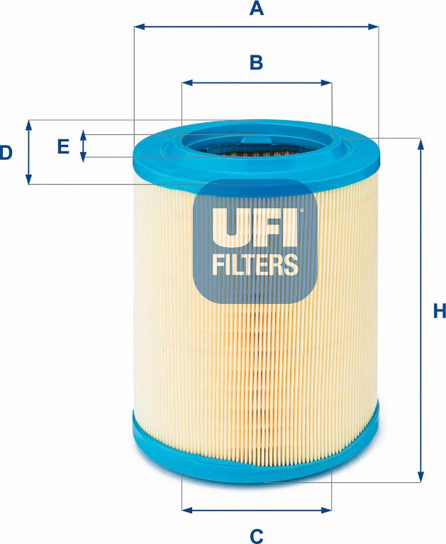 UFI 27.606.00 - Gaisa filtrs autodraugiem.lv