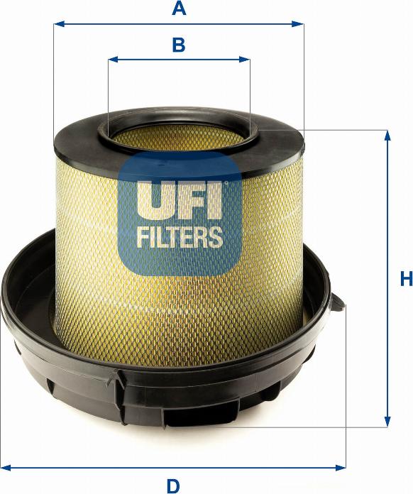 UFI 27.639.00 - Gaisa filtrs autodraugiem.lv
