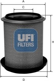 UFI 27.638.00 - Gaisa filtrs autodraugiem.lv