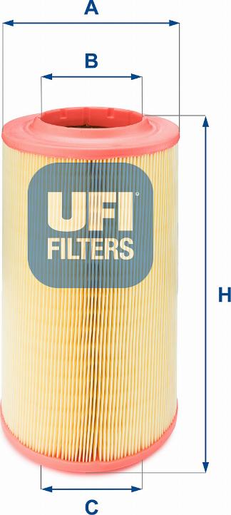 UFI 27.628.00 - Gaisa filtrs autodraugiem.lv