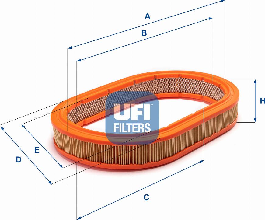 UFI 27.076.00 - Gaisa filtrs autodraugiem.lv