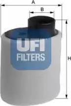 UFI 27.844.00 - Gaisa filtrs autodraugiem.lv