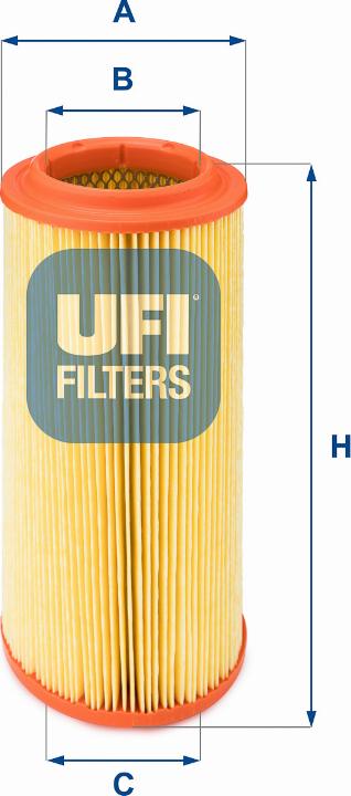 UFI 27.257.00 - Gaisa filtrs autodraugiem.lv