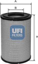UFI 27.371.00 - Gaisa filtrs autodraugiem.lv