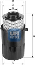UFI 27.231.00 - Gaisa filtrs autodraugiem.lv