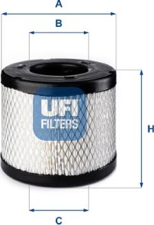 UFI 27.E50.00 - Gaisa filtrs autodraugiem.lv
