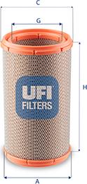 UFI 27.F51.00 - Gaisa filtrs autodraugiem.lv