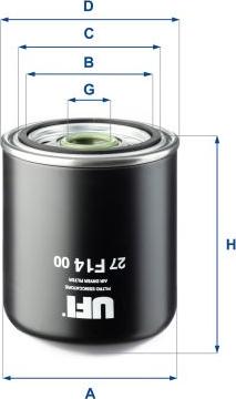 UFI 27.F14.00 - Gaisa filtrs autodraugiem.lv