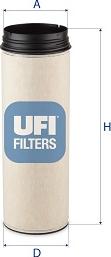 UFI 27.F28.00 - Gaisa filtrs autodraugiem.lv
