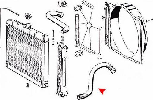 ÜRO Parts 1155011882 - Radiatora cauruļvads autodraugiem.lv