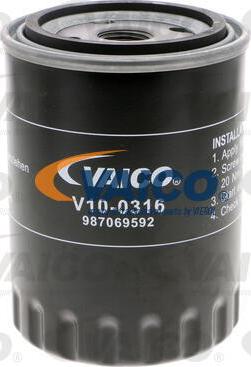 VAICO V10-0316 - Eļļas filtrs autodraugiem.lv