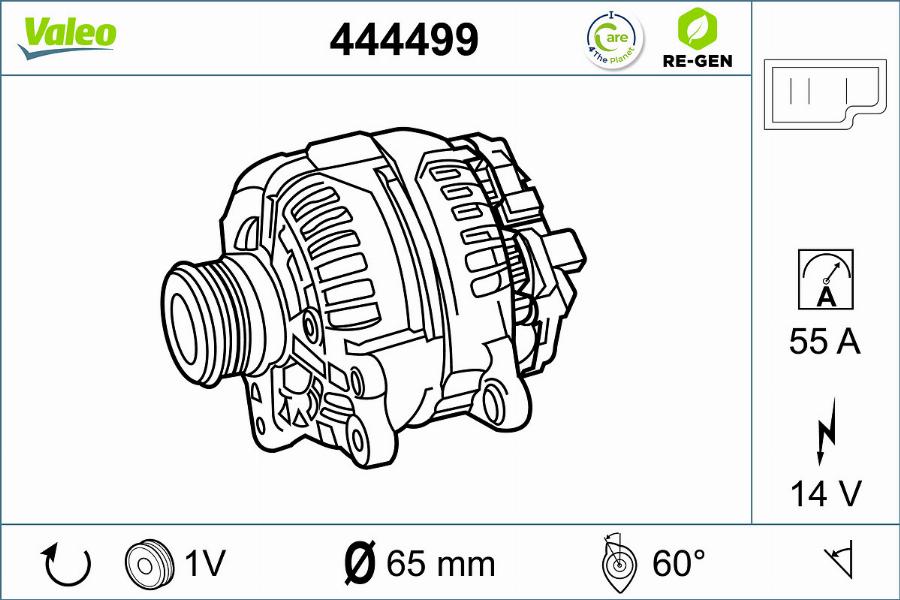 Valeo 444499 - Ģenerators autodraugiem.lv