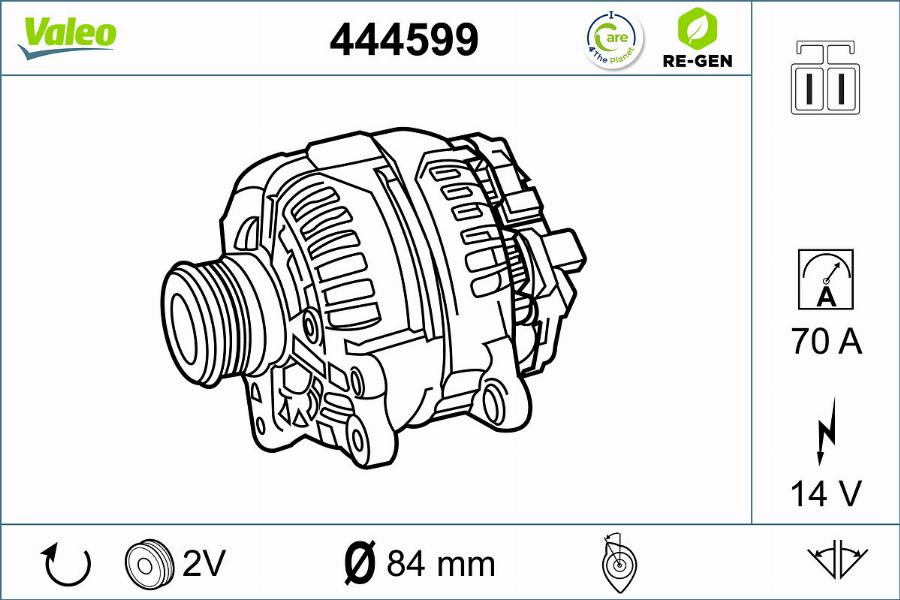 Valeo 444599 - Ģenerators autodraugiem.lv