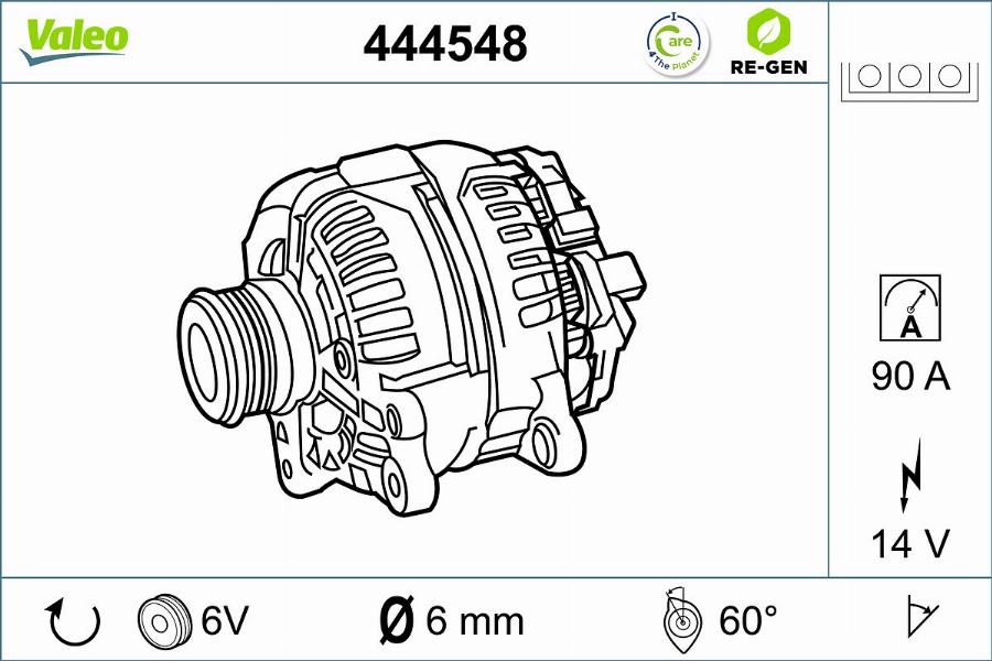 Valeo 444548 - Ģenerators autodraugiem.lv