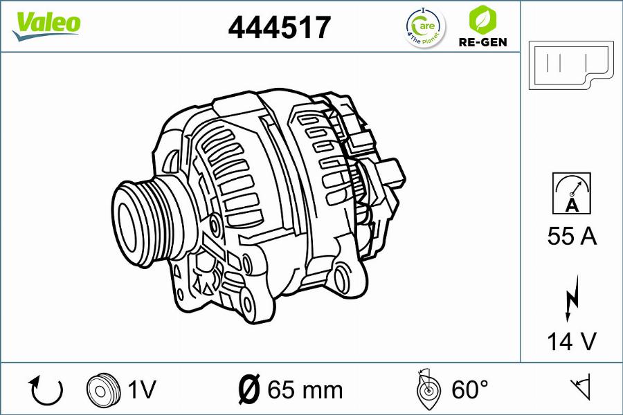 Valeo 444517 - Ģenerators autodraugiem.lv