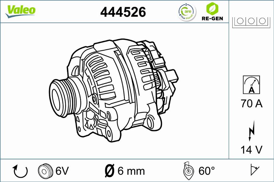 Valeo 444526 - Ģenerators autodraugiem.lv