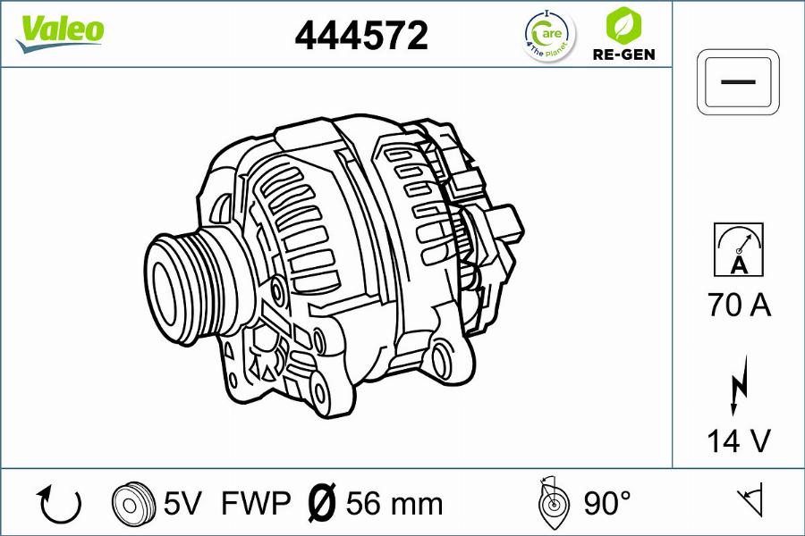 Valeo 444572 - Ģenerators autodraugiem.lv