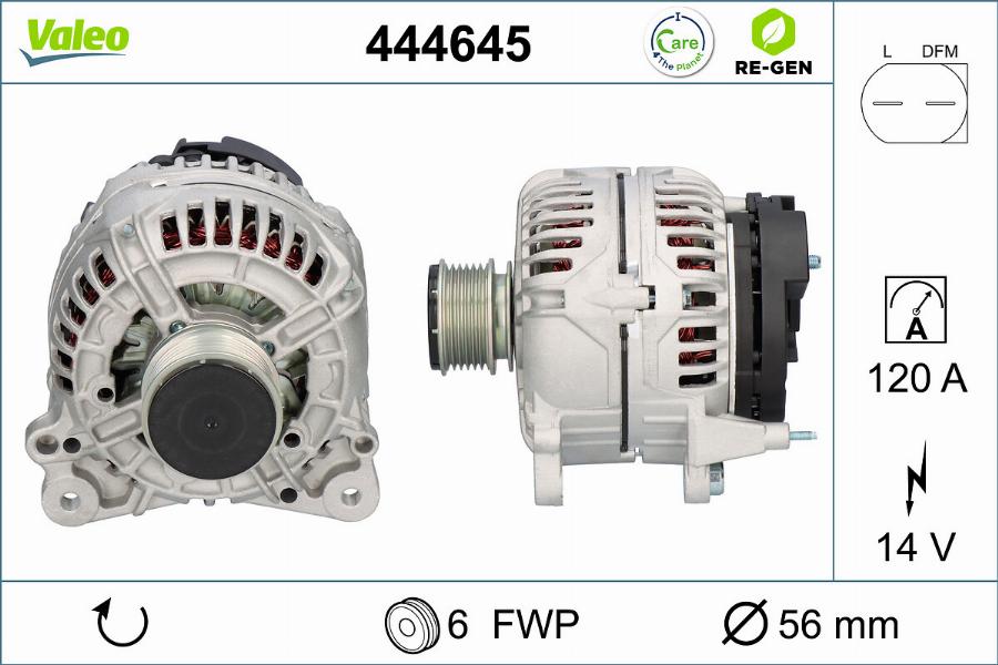 Valeo 444645 - Ģenerators autodraugiem.lv