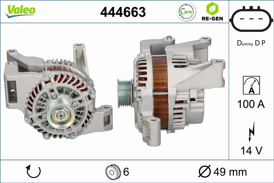 Valeo 444663 - Ģenerators autodraugiem.lv