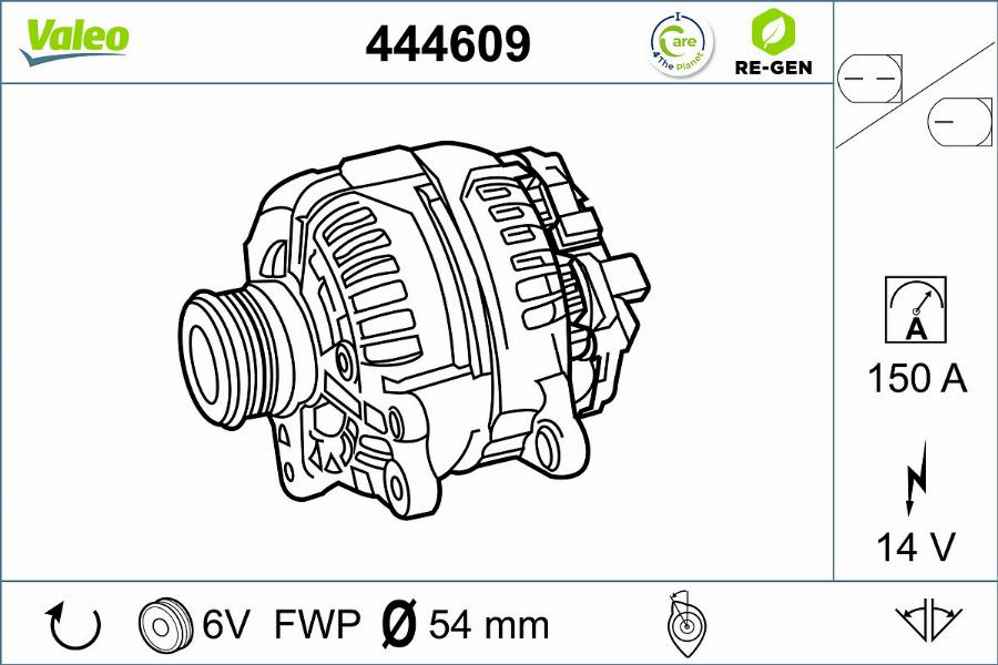 Valeo 444609 - Ģenerators autodraugiem.lv
