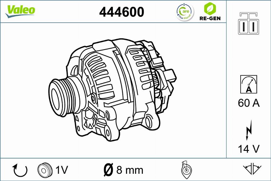 Valeo 444600 - Ģenerators autodraugiem.lv