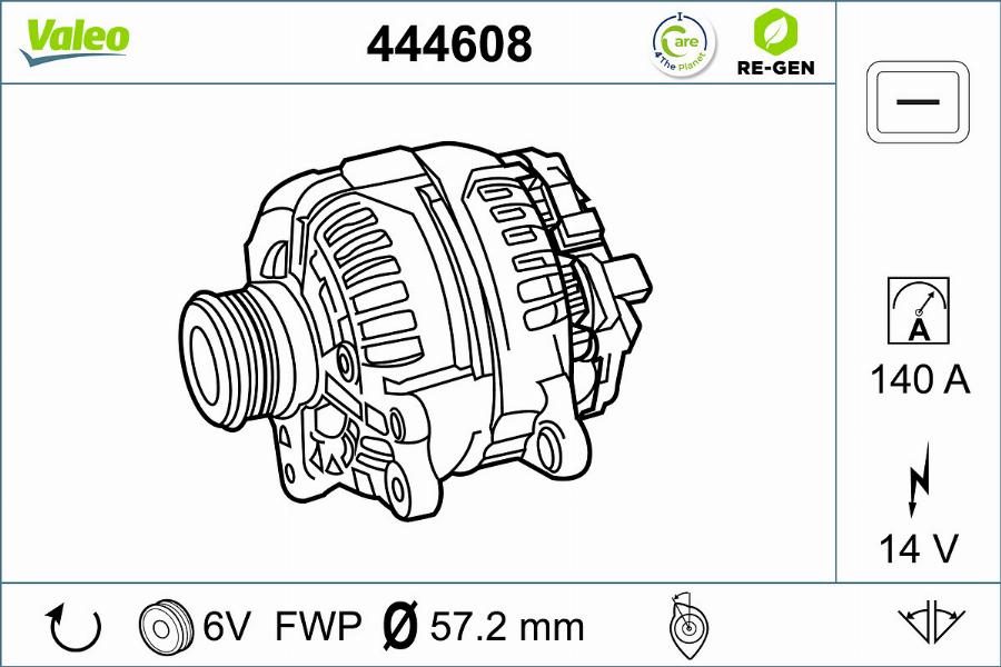 Valeo 444608 - Ģenerators autodraugiem.lv