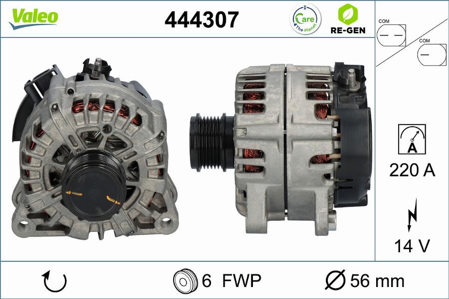 Valeo 444307 - Ģenerators autodraugiem.lv