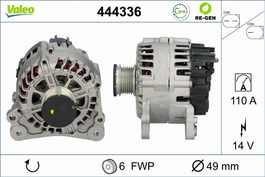 Valeo 444336 - Ģenerators autodraugiem.lv