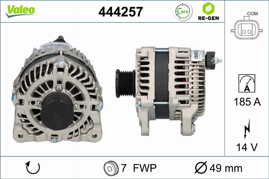 Valeo 444257 - Ģenerators autodraugiem.lv