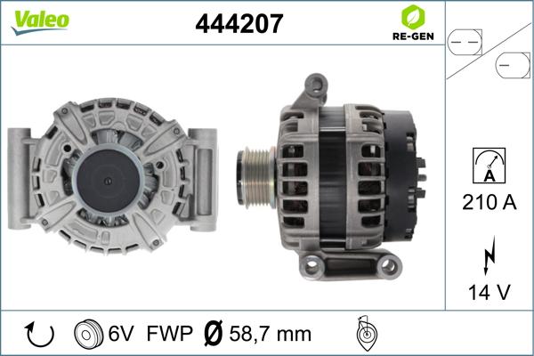 Valeo 444207 - Ģenerators autodraugiem.lv