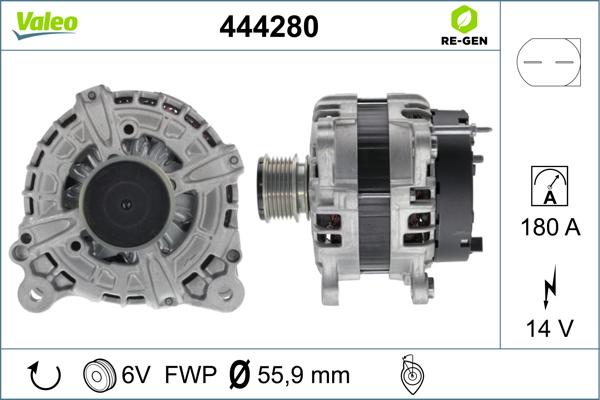 Valeo 444280 - Ģenerators autodraugiem.lv