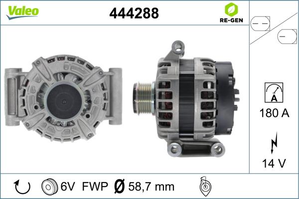 Valeo 444288 - Ģenerators autodraugiem.lv