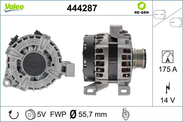 Valeo 444287 - Ģenerators autodraugiem.lv