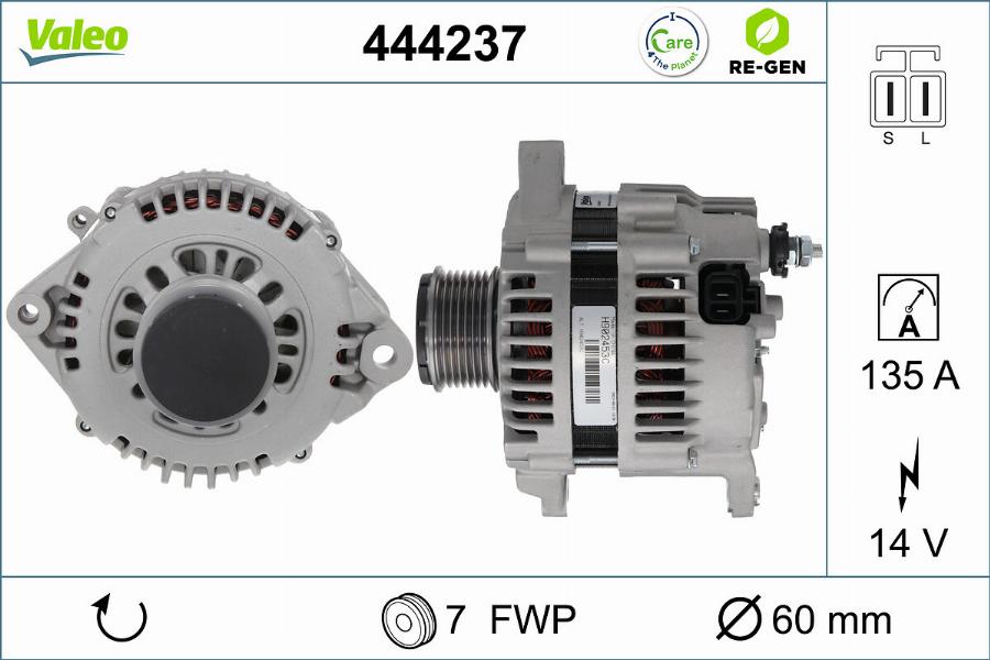 Valeo 444237 - Ģenerators autodraugiem.lv