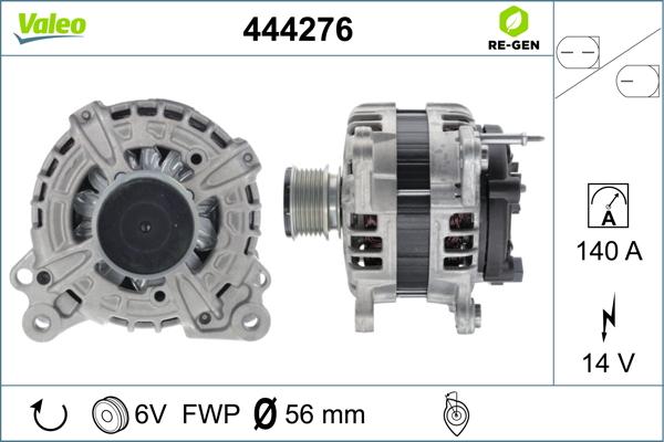 Valeo 444276 - Ģenerators autodraugiem.lv
