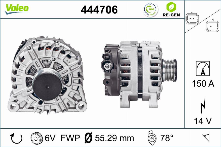 Valeo 444706 - Ģenerators autodraugiem.lv