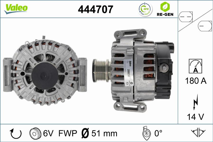 Valeo 444707 - Ģenerators autodraugiem.lv