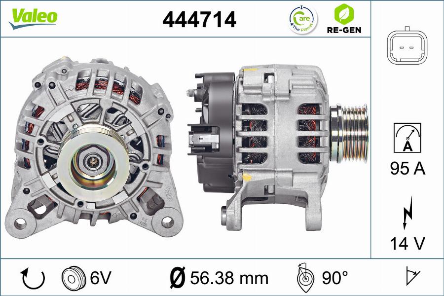 Valeo 444714 - Ģenerators autodraugiem.lv