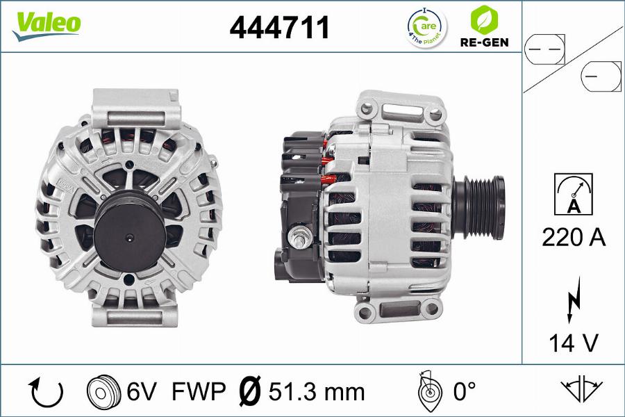 Valeo 444711 - Ģenerators autodraugiem.lv