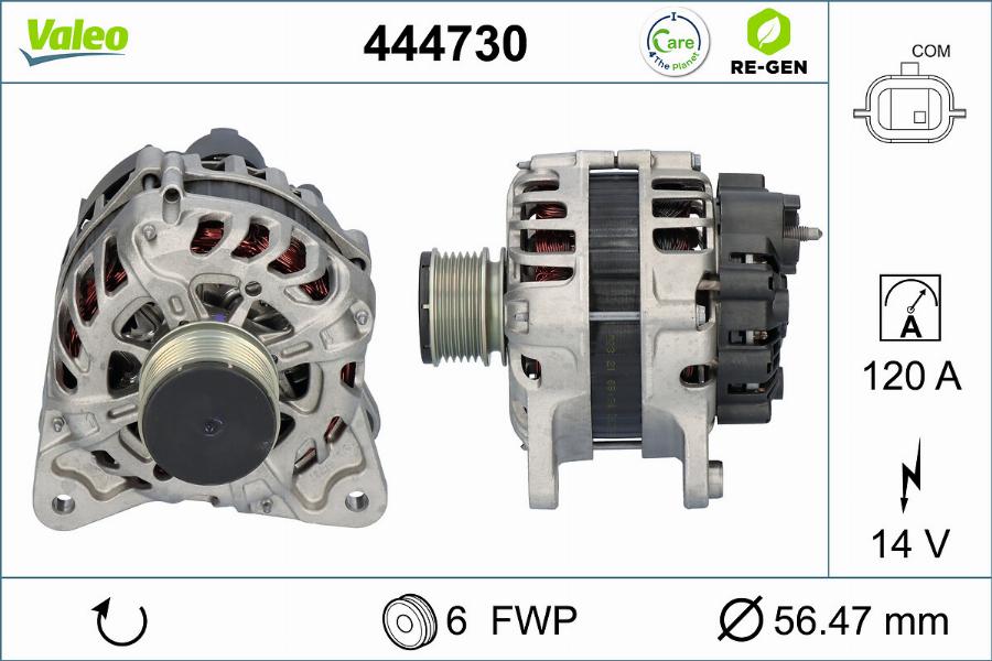 Valeo 444730 - Ģenerators autodraugiem.lv