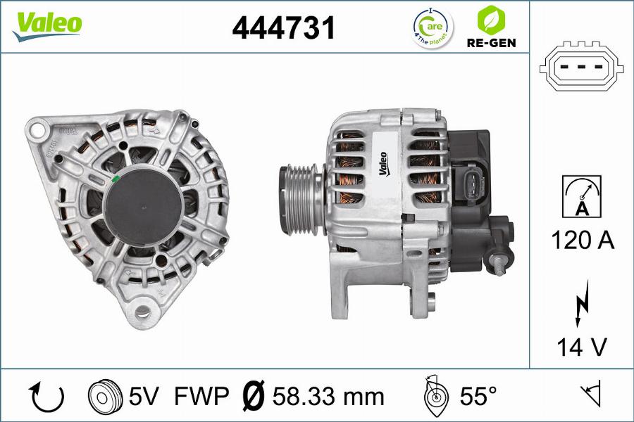 Valeo 444731 - Ģenerators autodraugiem.lv