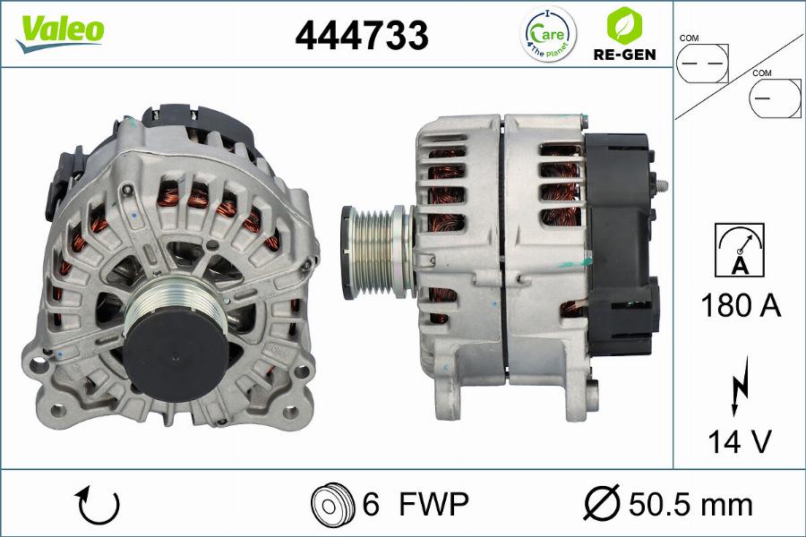 Valeo 444733 - Ģenerators autodraugiem.lv
