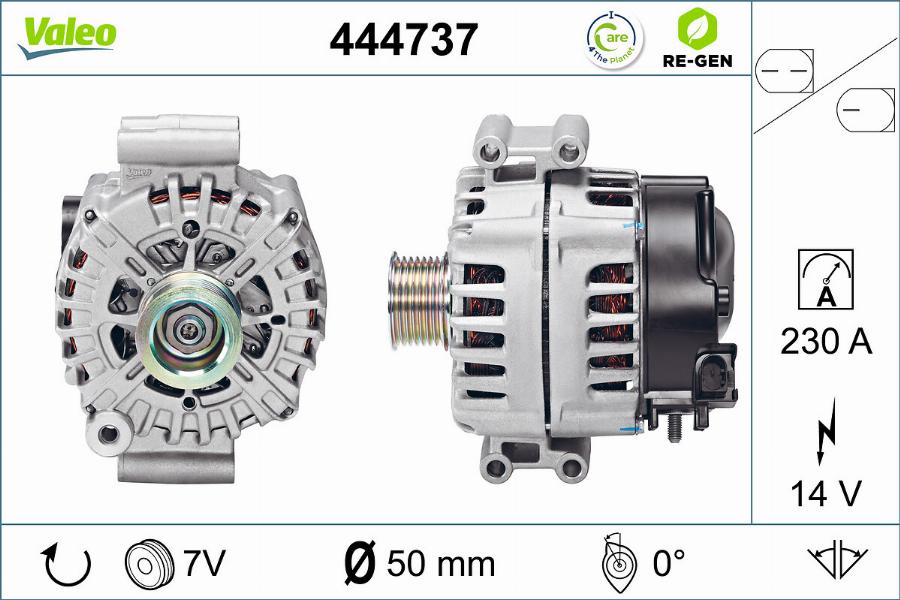 Valeo 444737 - Ģenerators autodraugiem.lv