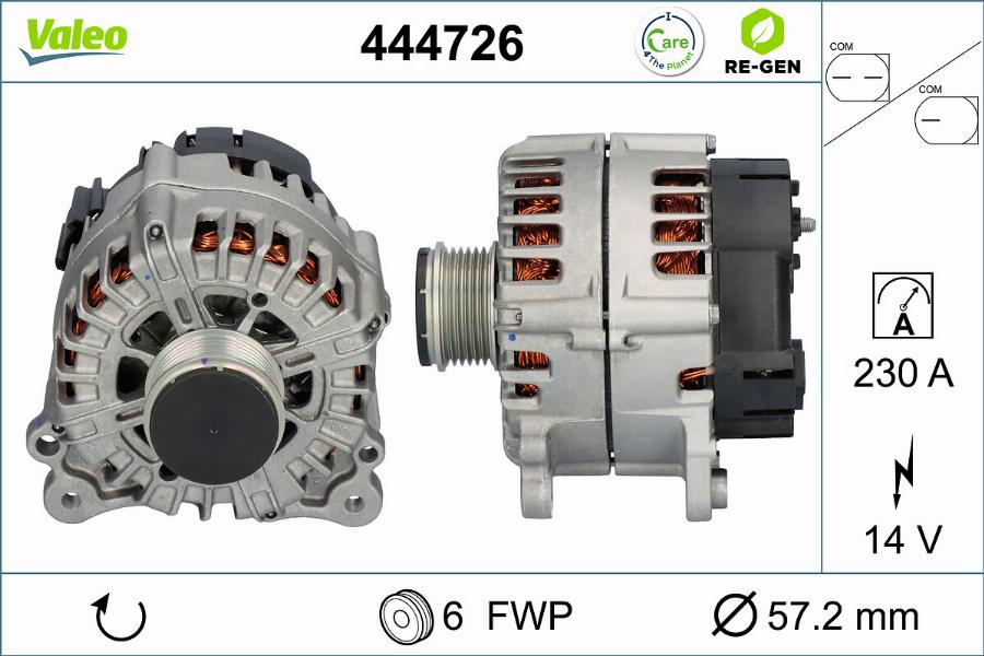 Valeo 444726 - Ģenerators autodraugiem.lv