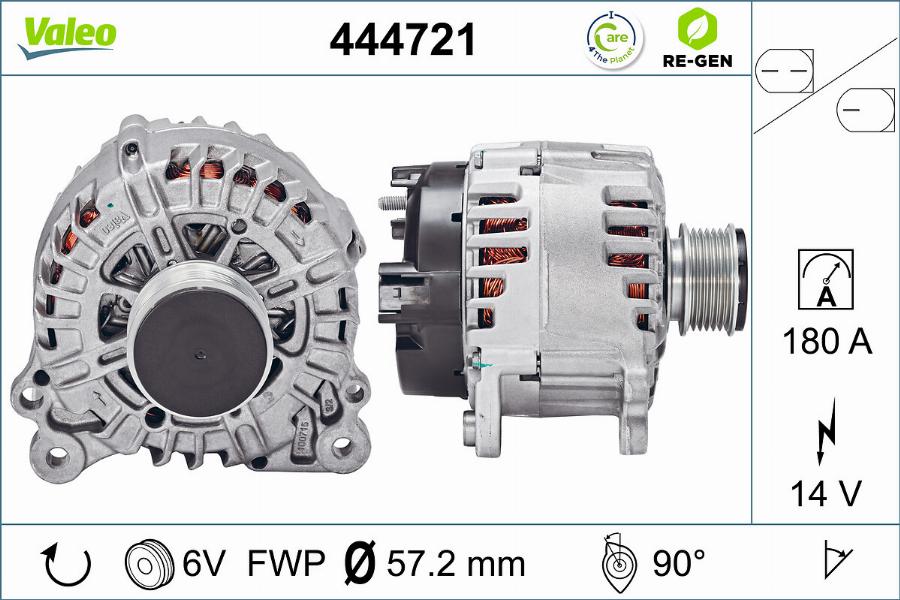 Valeo 444721 - Ģenerators autodraugiem.lv