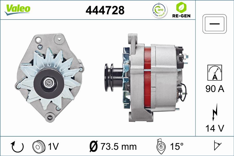 Valeo 444728 - Ģenerators autodraugiem.lv