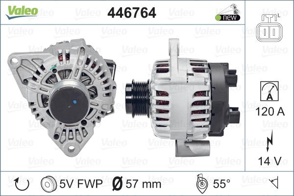 Valeo 446764 - Ģenerators autodraugiem.lv