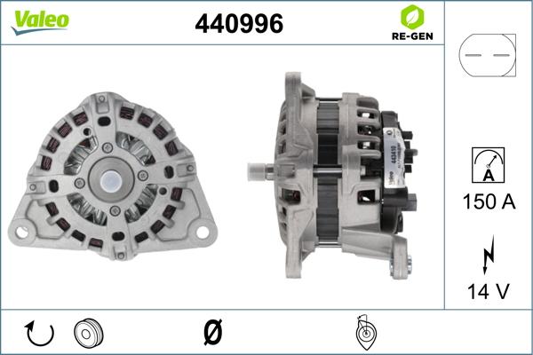 Valeo 440996 - Ģenerators autodraugiem.lv