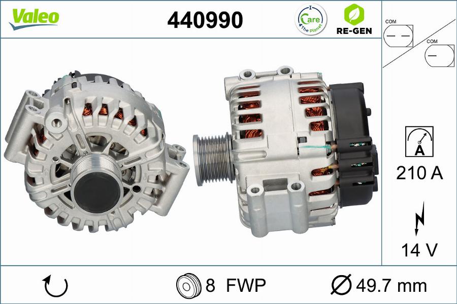 Valeo 440990 - Ģenerators autodraugiem.lv