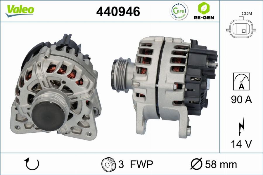 Valeo 440946 - Ģenerators autodraugiem.lv